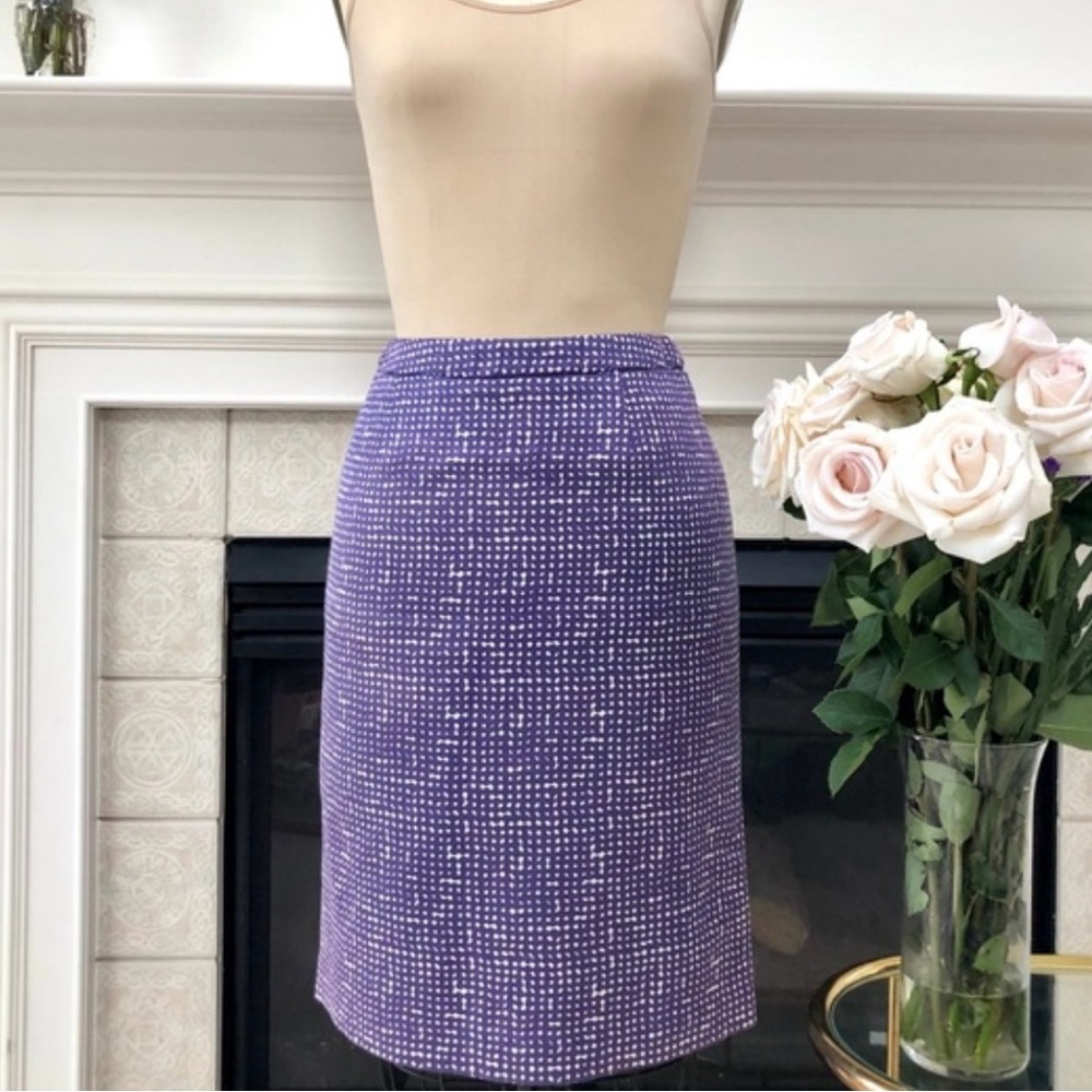❤️ TORY BURCH ❤️ Silk and Wool Pencil Skirt - Picture 5 of 10